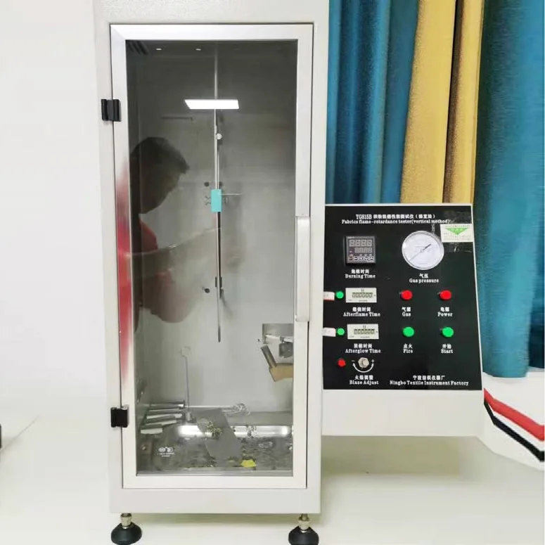 Probador de rendimiento retardante de llama de tela YG815B (método vertical)